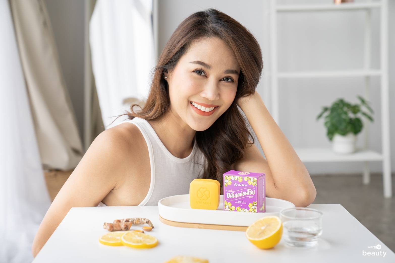 สบู่ขมิ้นเลม่อนโซป ผิวหอม ผิวเนียนใส พร้อมลดสิว