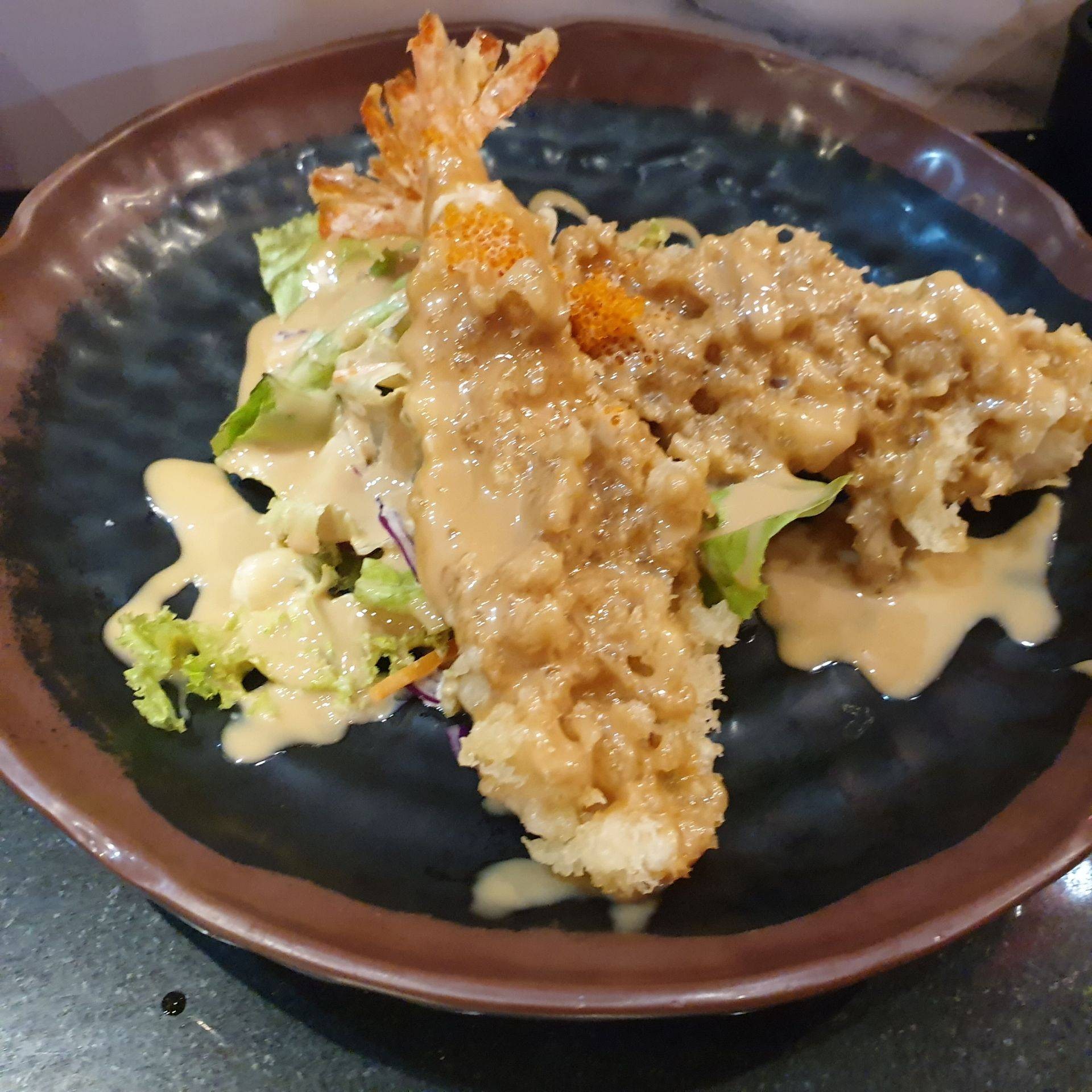 Tempura Salad ร้าน Tenjo Sushi & Yakiniku Premium Buffet The Brio Wongnai