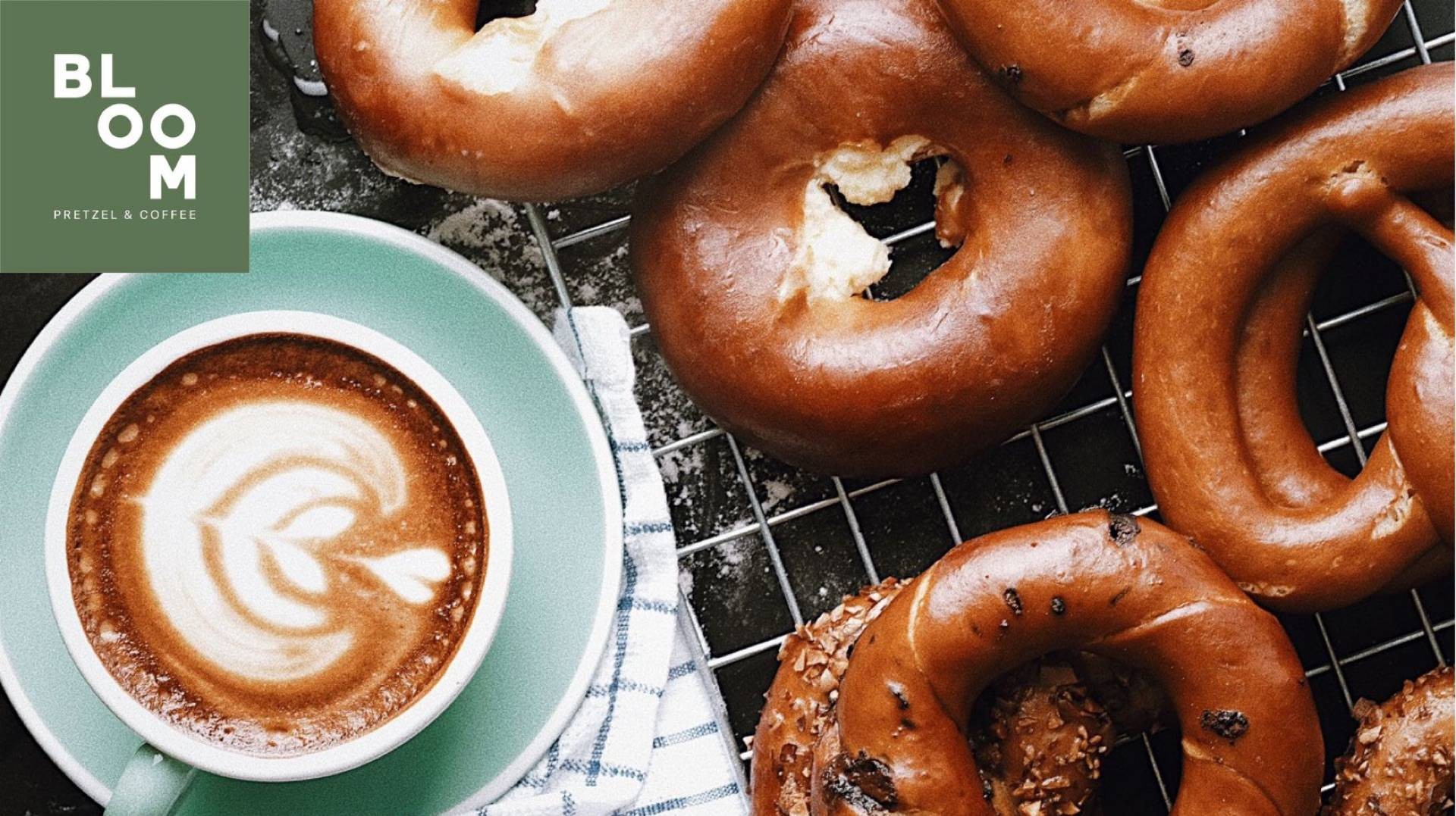 [รีวิว] ร้าน BLOOM PRETZEL & COFFEE พัฒนาการ เมนูแนะนำ รูปภาพ ราคา