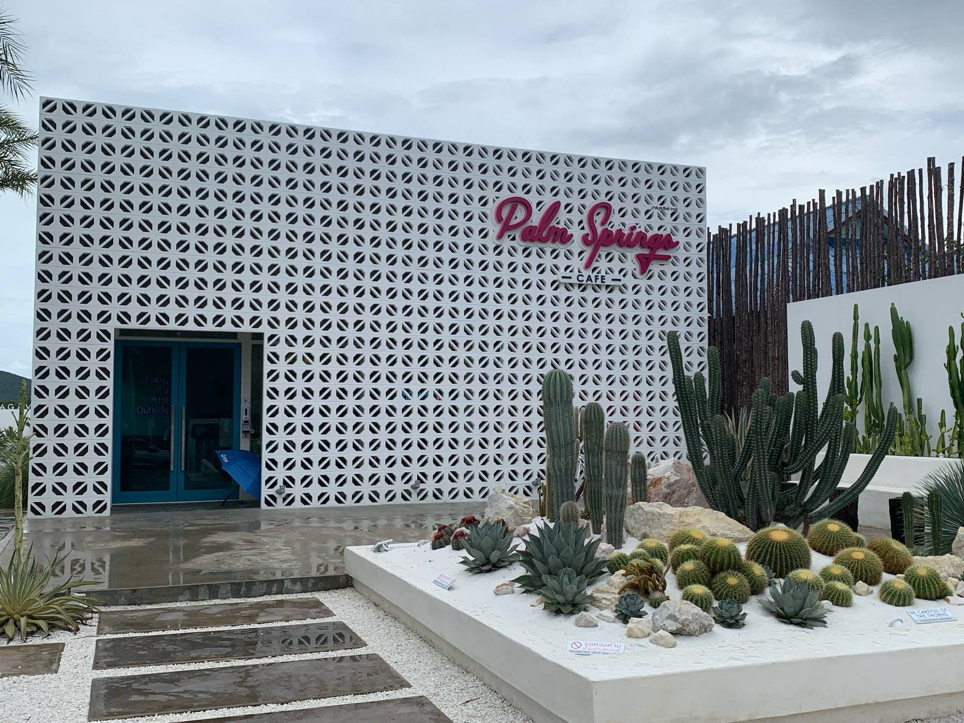 รีวิว Palm springs cafe วิวไม่มีใครเหมือน แวะกินกาแฟ ถ่ายรูปสวยๆ เหมาะมาก! Wongnai