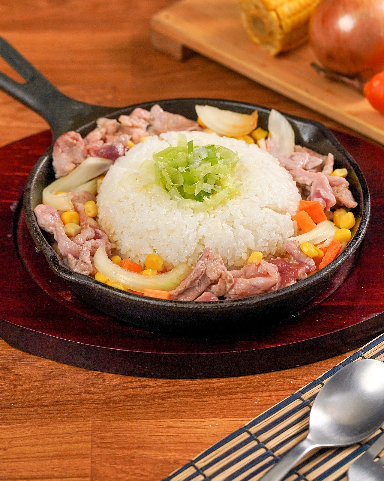 ข้าวผัดสุกี้ญี่ปุ่นกระทะร้อน