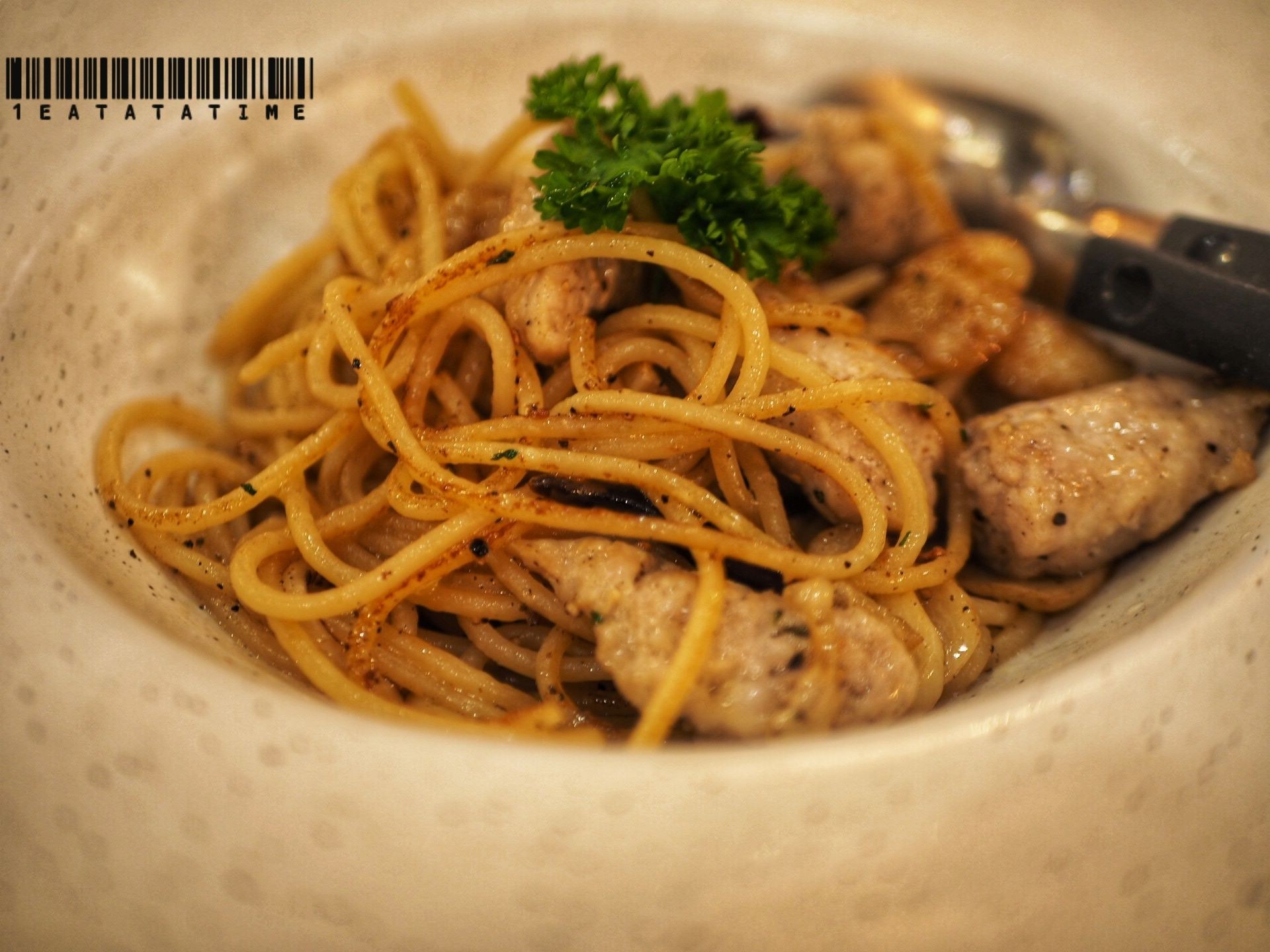 Spaghetti Olio Sausage ร้าน Granda Pizza Livio Wongnai