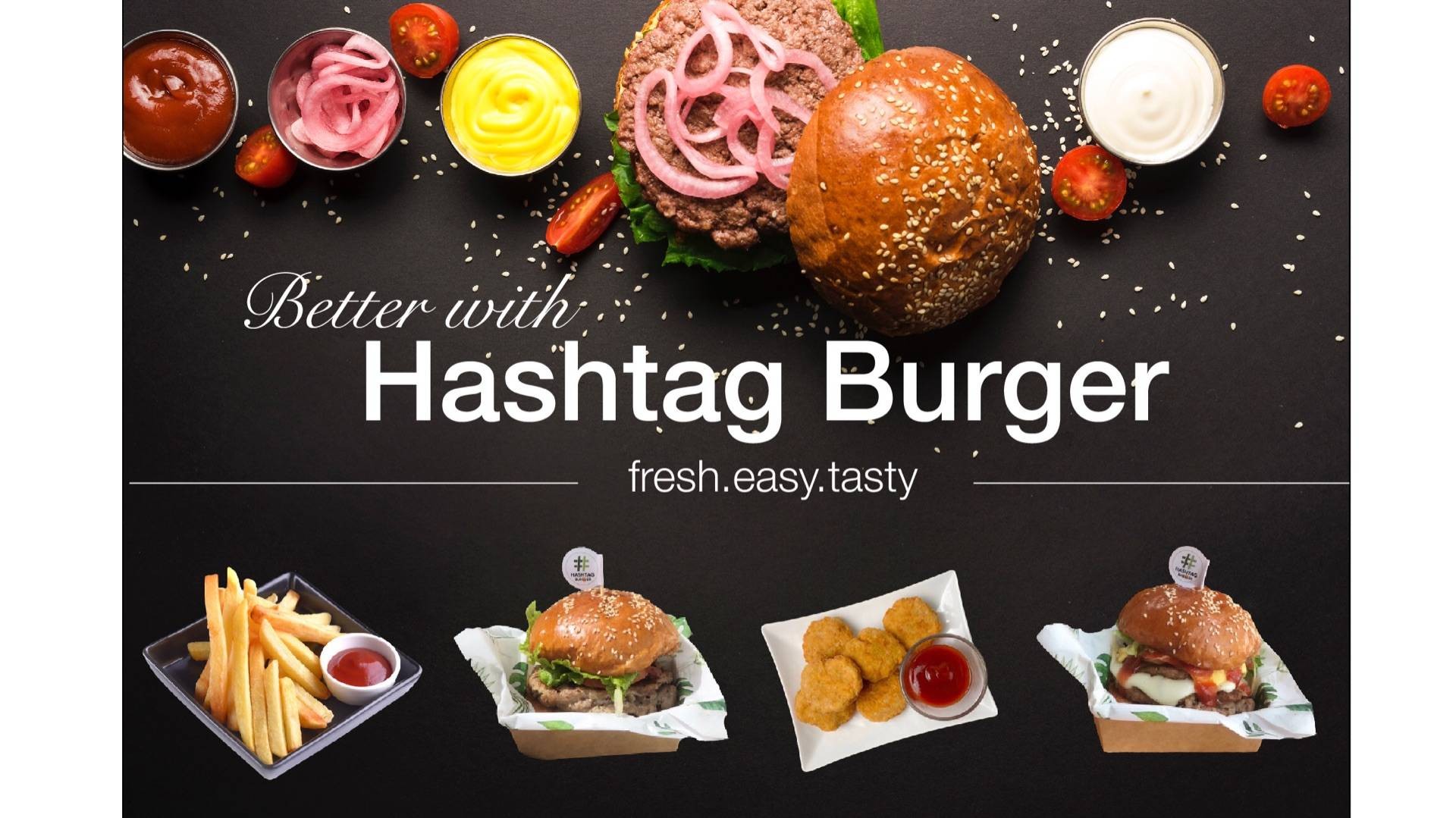 Hashtag Burgers Hashtag Burgers สาขา คาเฟ่อเมซอน พหลโยธิน 34 | สั่ง ...