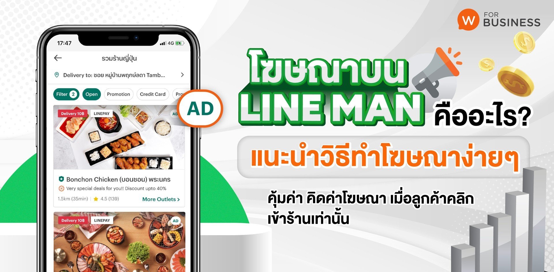 โฆษณาบน Line Man คืออะไร? แนะนำวิธีทำโฆษณาด้วยตัวเองง่ายๆ ทุกขั้นตอน