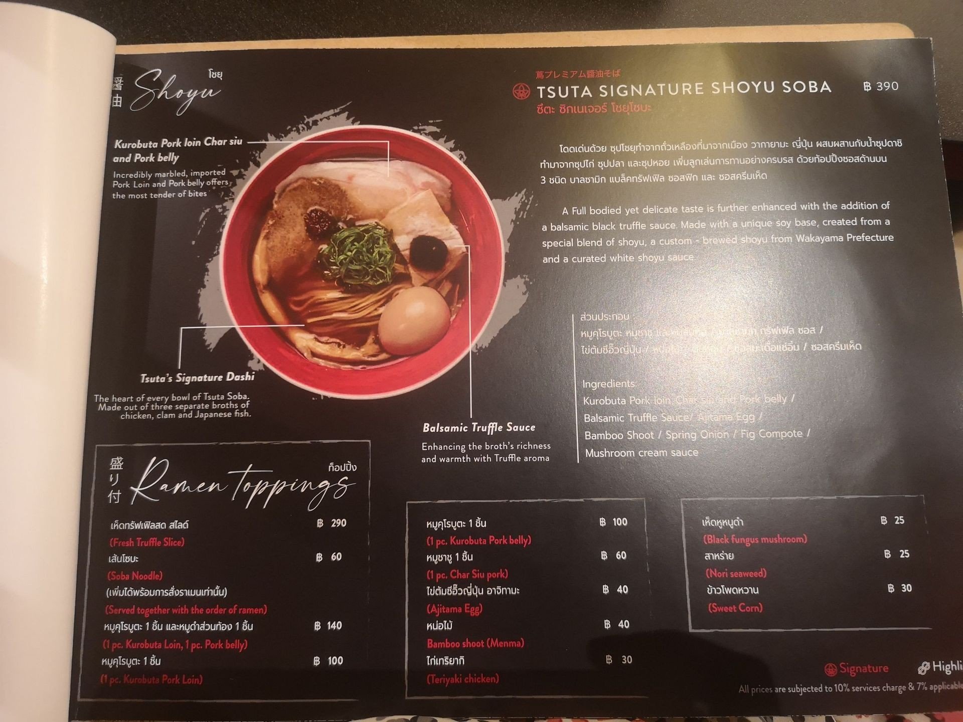 รูป Tsuta Japanese Soba Noodle Michelin Starred Ramen ซึตะ ราเมง Central World Wongnai