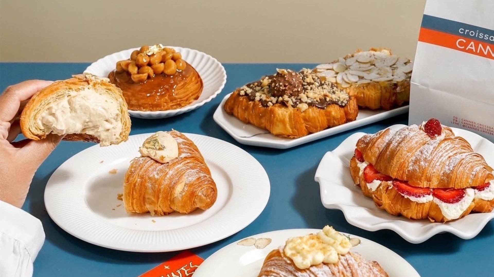 [รีวิว] ร้าน Croissants de Cannes สาขาพระราม 9 เมนูแนะนำ รูปภาพ ราคา