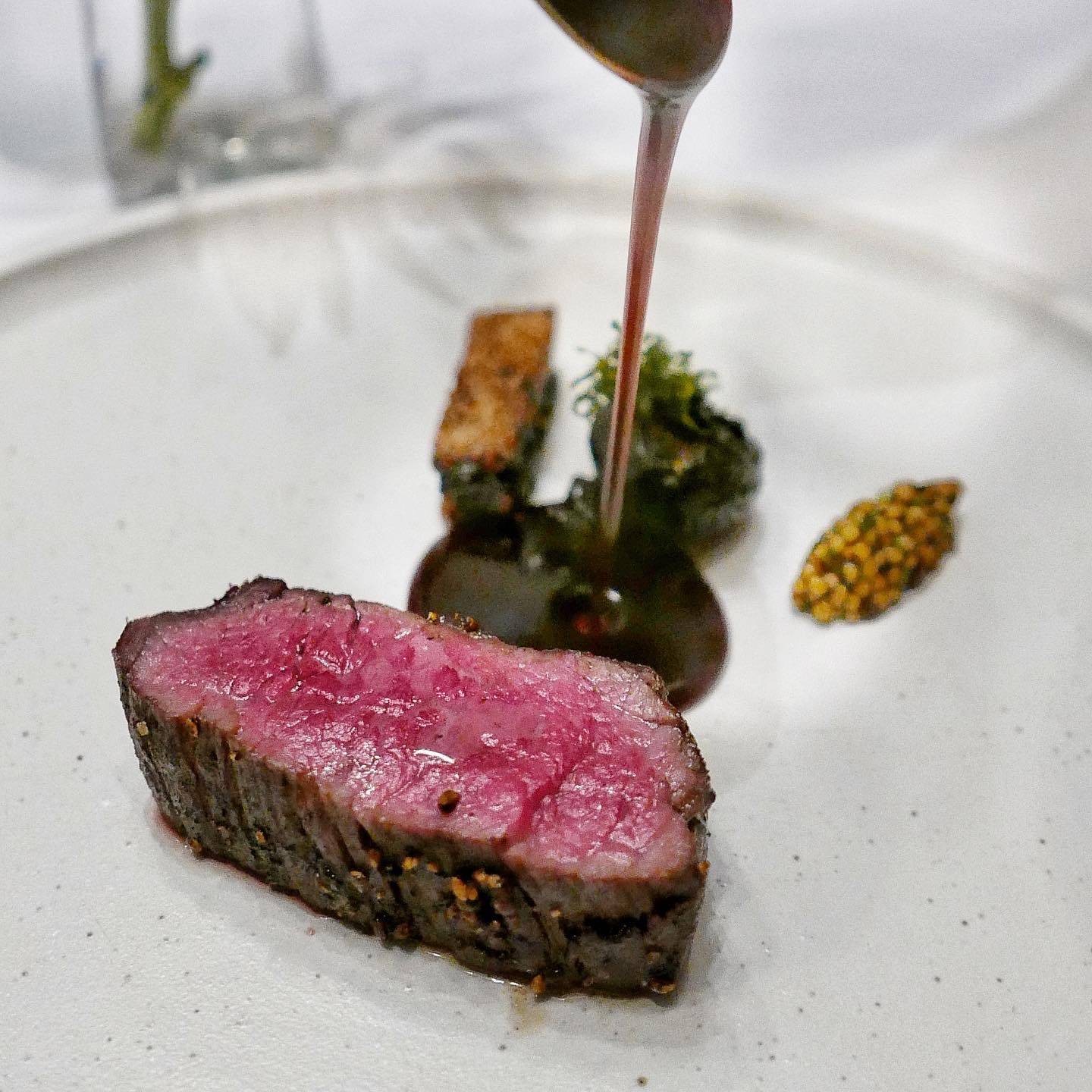 Set Menu สเต็กเนื้อ Australian wagyu tenderloin A5 ร้าน Coda Restaurant