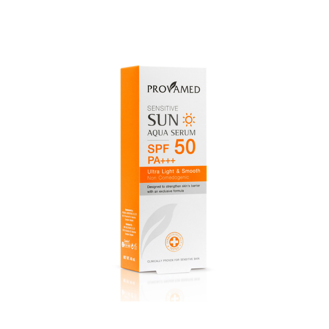 Provamed Sensitive Sun Aqua Serum ครีมกันแดดผิวแพ้ง่าย ครีมกันแดดตัวไหนดี 2022