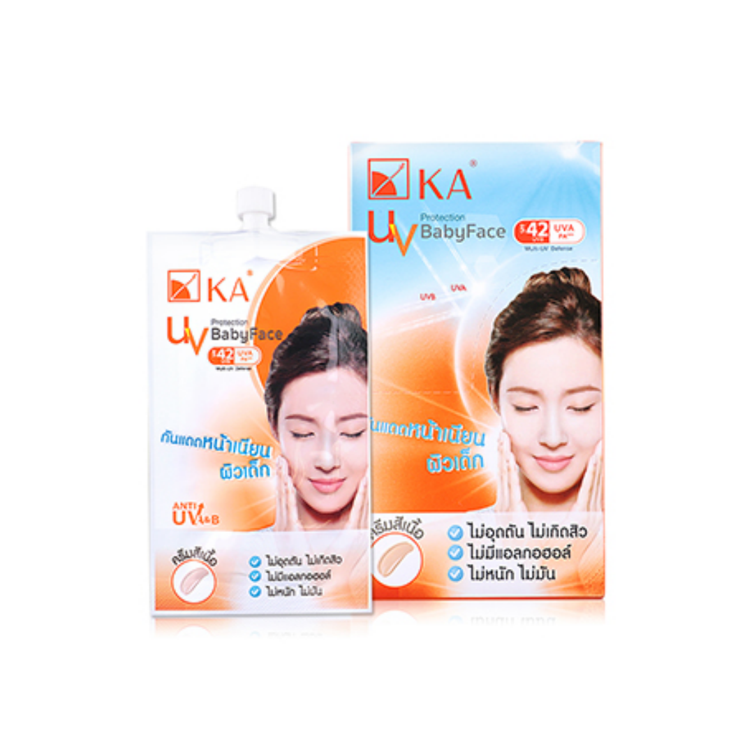 KA UV protection Babyface SPF42 PA+++ ครีมกันแดดผิวแพ้ง่าย ครีมกันแดดตัวไหนดี 2022
