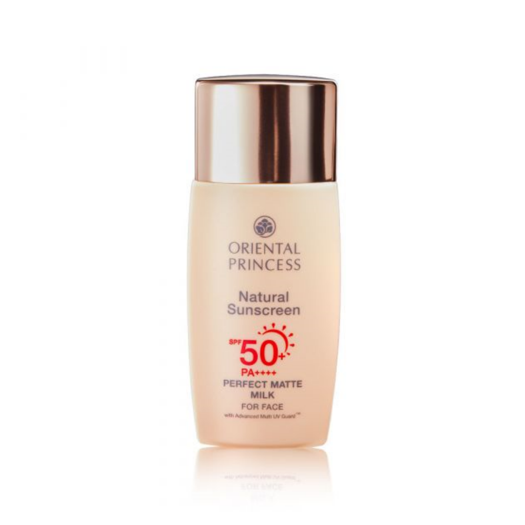 Oriental Princess Natural Sunscreen Perfect Matte Milk For Face ครีมกันแดดผิวมัน ครีมกันแดดตัวไหนดี 2022