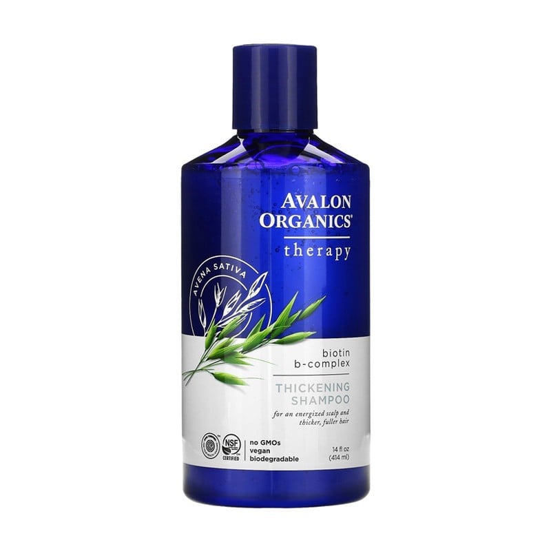รวม “แชมพูลดผมร่วง” ลดผมมัน ที่เขาว่าใช้ดี! Avalon Organics Therapy Biotin B-Complex Thickening Shampoo