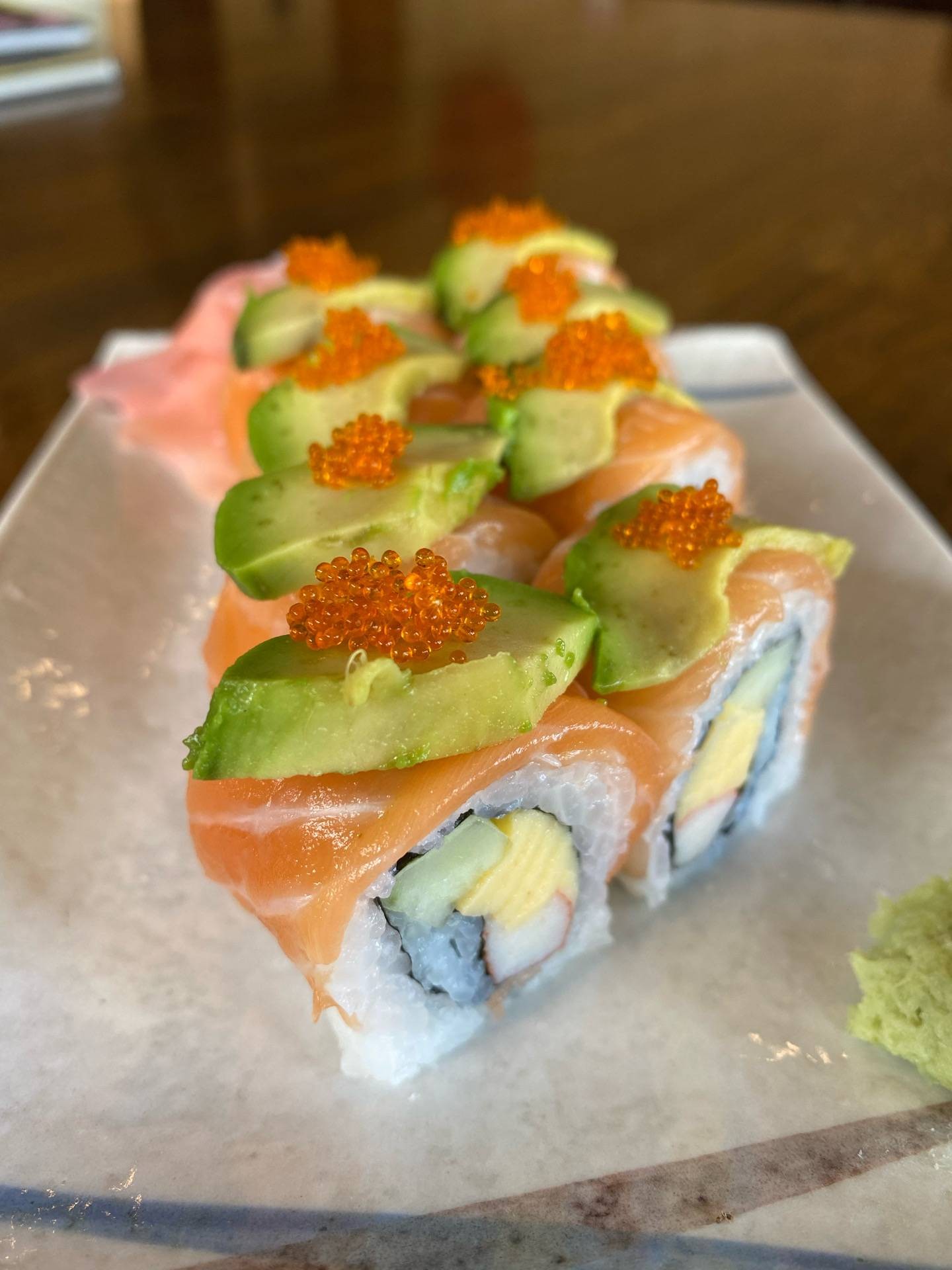 Salmon Roll ร้าน Tayama farm khaoyai