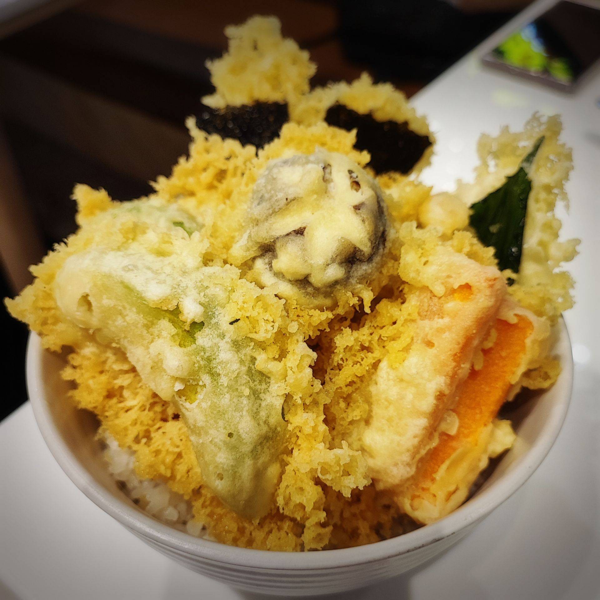 Yasai Tempura Donburi J ร้าน Sushi Hiro สามย่านมิตรทาวน์