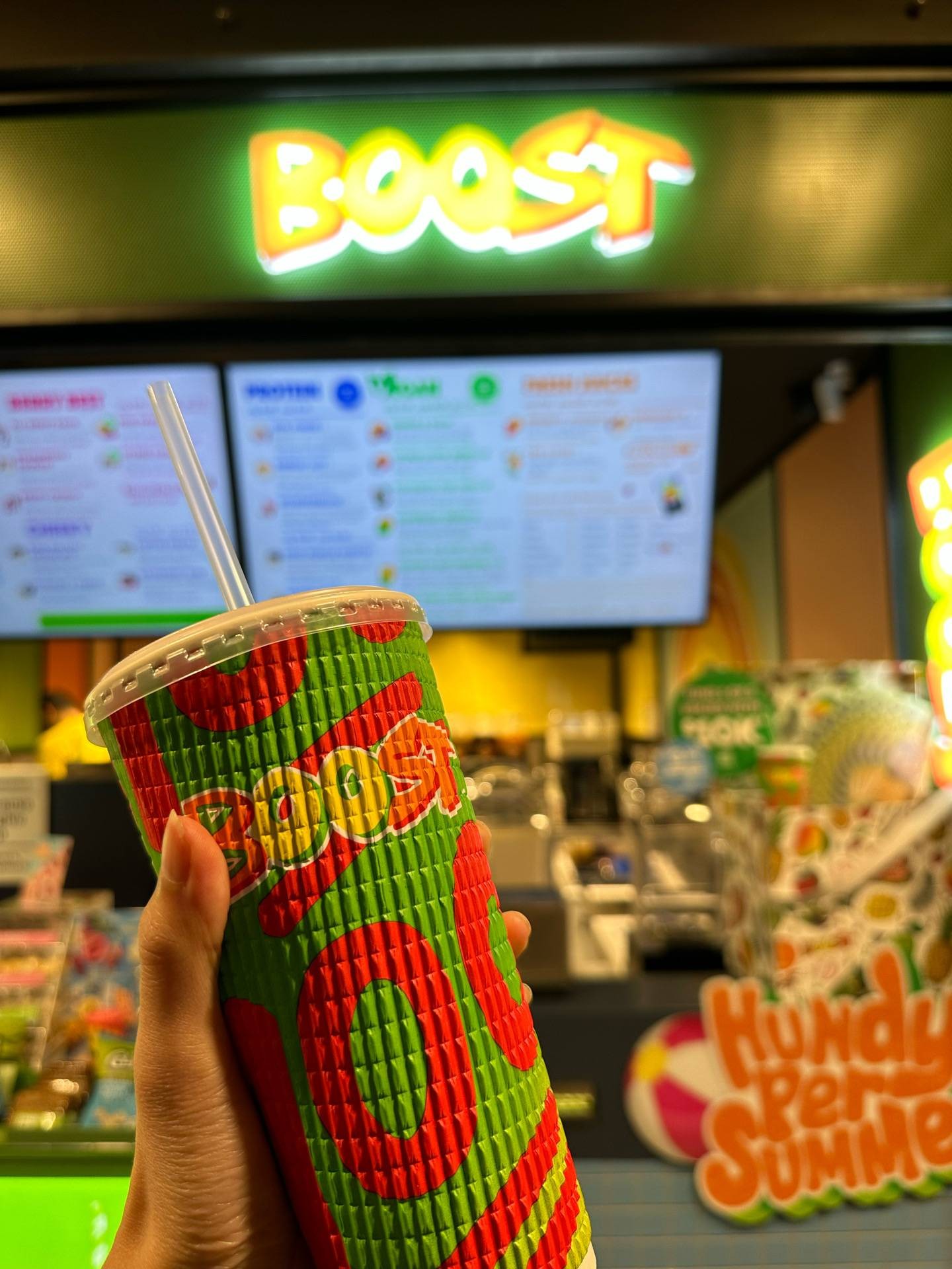 รีวิว BOOST JUICE QV BNE QV FOOD COURT melbourne ร้านน้ำผลไม้ที่ต้อง