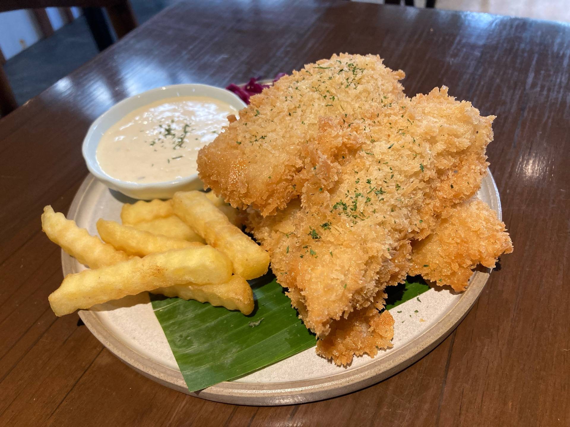 fish and chips ร้าน พาสต้าอาม่า Pasta AMA ถนนพญาไท
