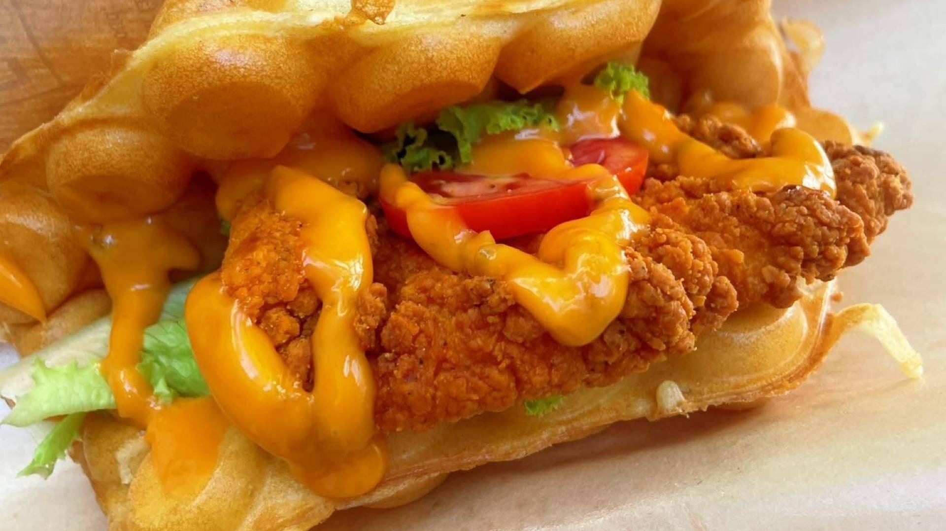 ร้าน Waffle's House วาฟเฟิลฮ่องกง (halal) สถานฑูตลาว รีวิวร้านอาหาร Wongnai