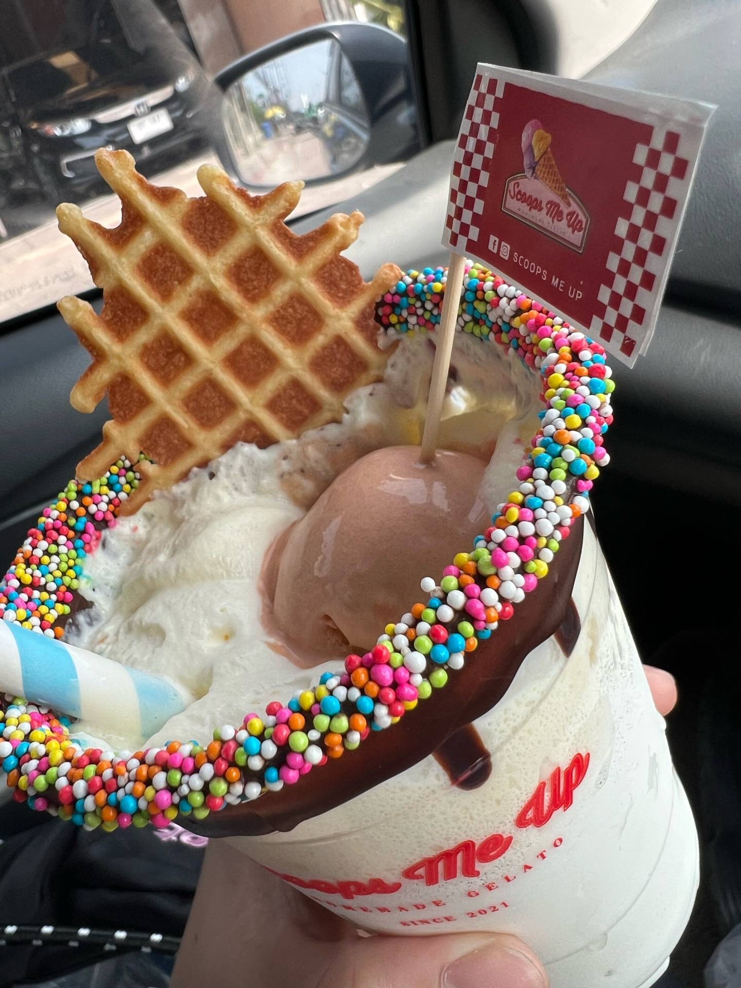 รีวิว SCOOPS ME UP ปั้ม ปตท.โรจนะ อยุธยา The quality of ice cream 🍨