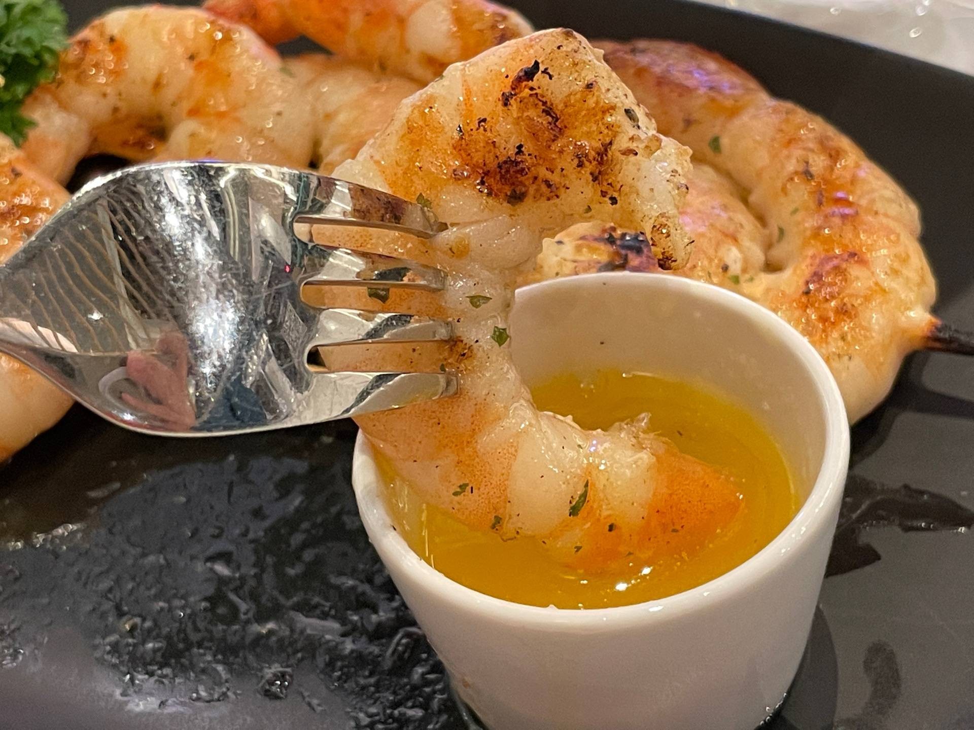 Jumbo Shrimp Skewer ร้าน Red Lobster ศูนย์การประชุมแห่งชาติสิริกิติ์