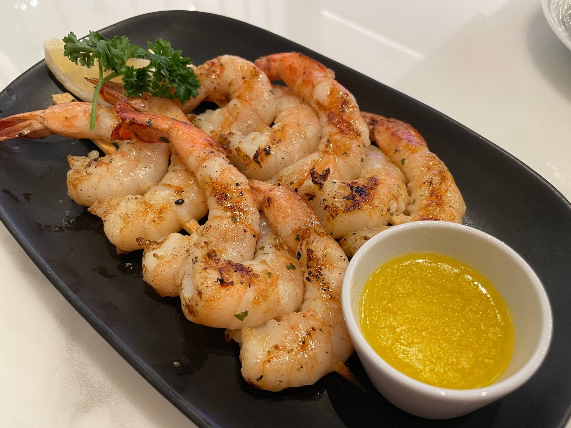 Jumbo Shrimp Skewer ร้าน Red Lobster ศูนย์การประชุมแห่งชาติสิริกิติ์