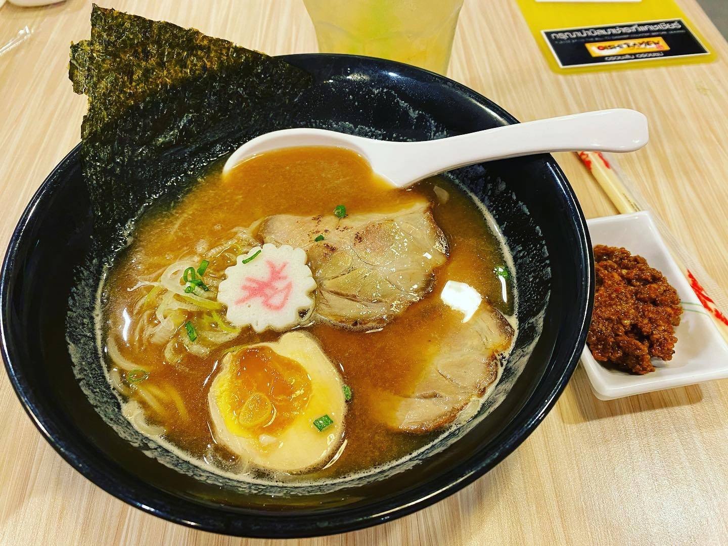 รีวิว Oishi Ramen CYBERWORLD TOWER - มิโซะ ชาชู ราเมง