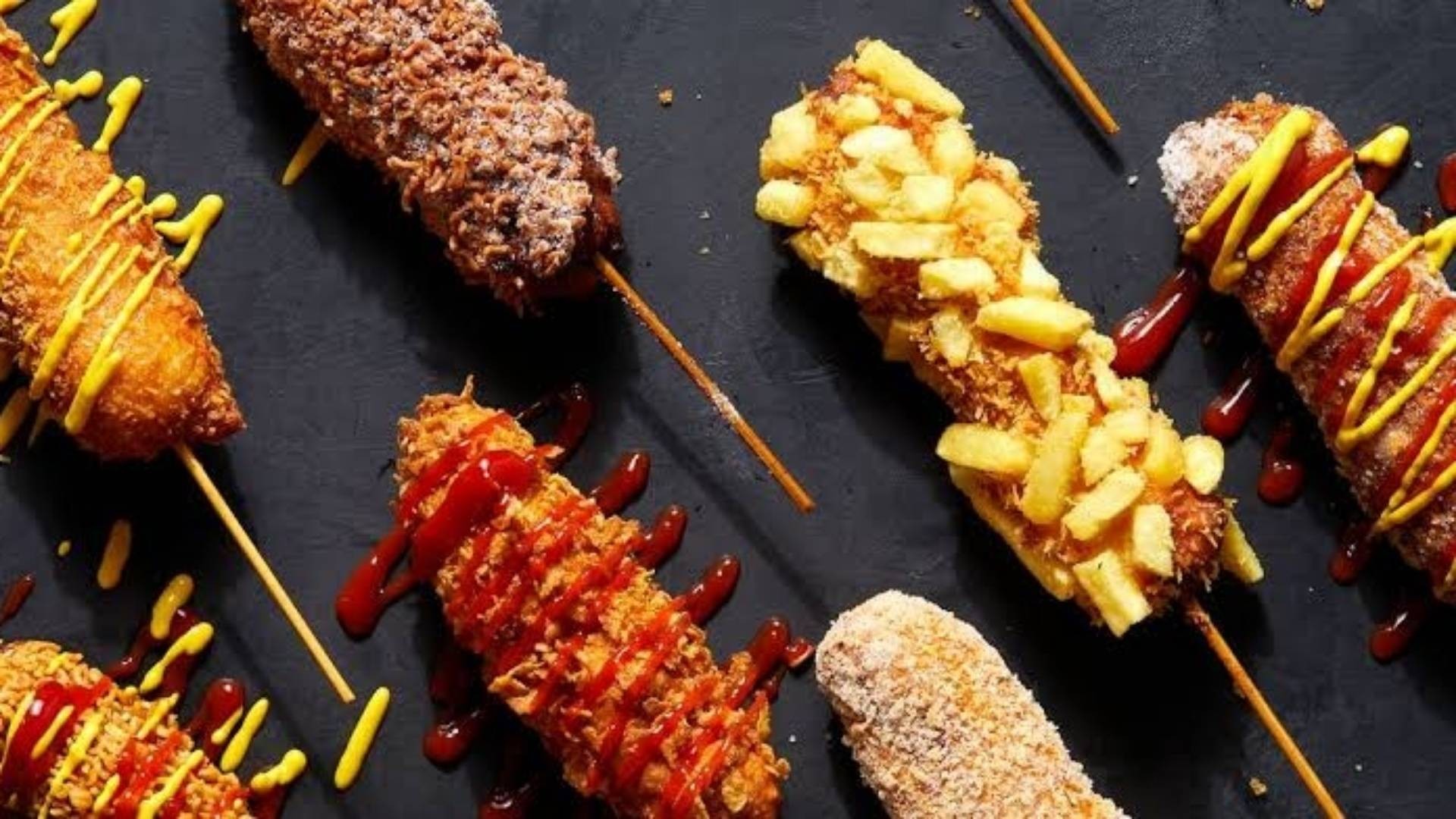 ร้าน Korean Style Corndog คอร์นด็อกสไตล์เกาหลี อ้อมใหญ่ปาร์ค รีวิว