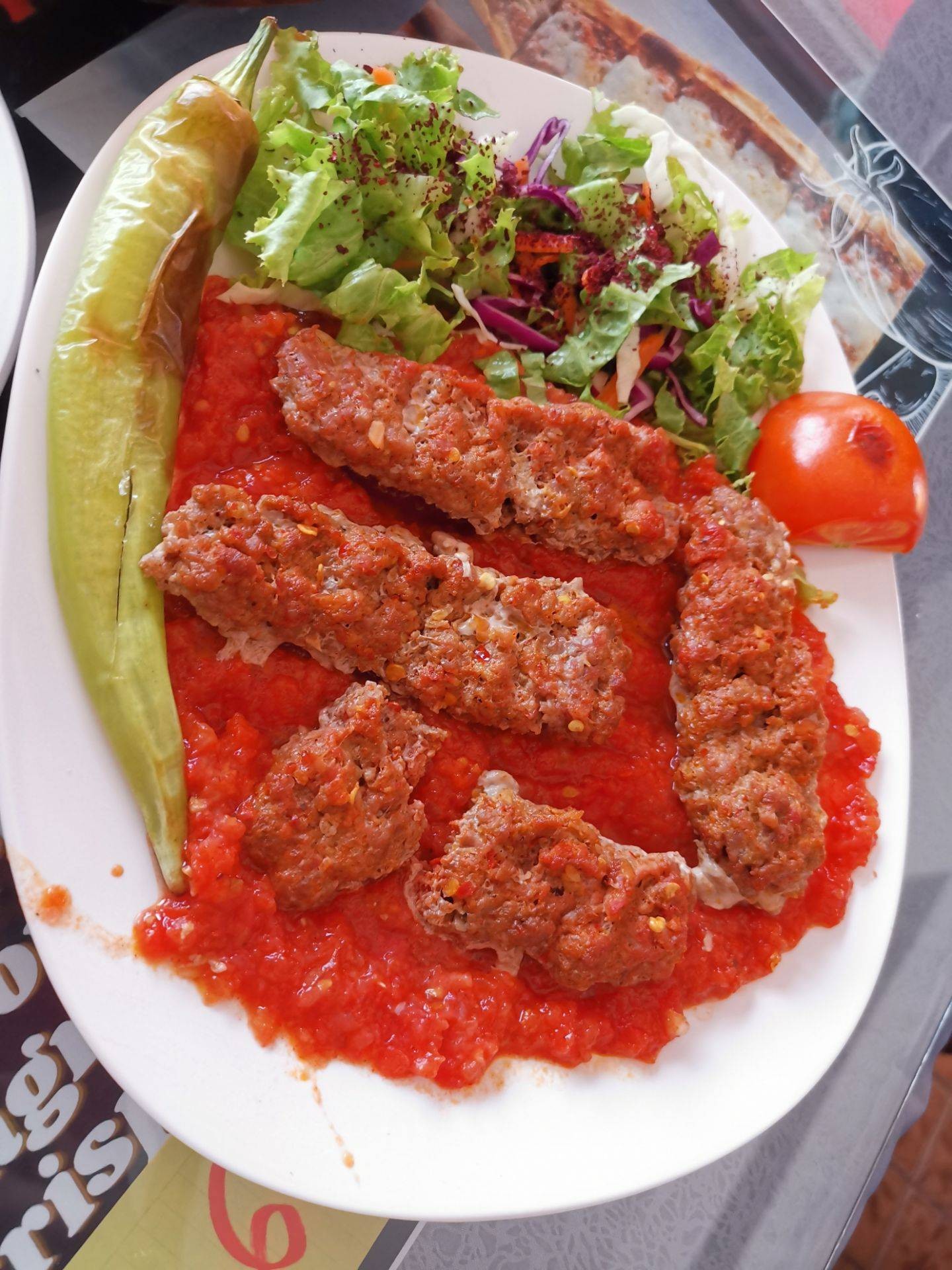 Ground Lamb Kebab ร้าน Ottoman Turkish Restaurant