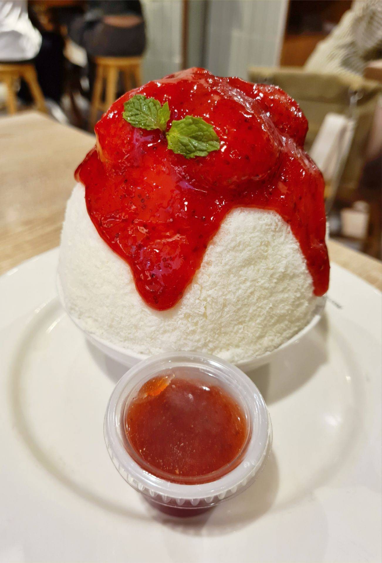 Kakigori Strawberry Cheesecake ร้าน After You Dessert Café Siam Paragon