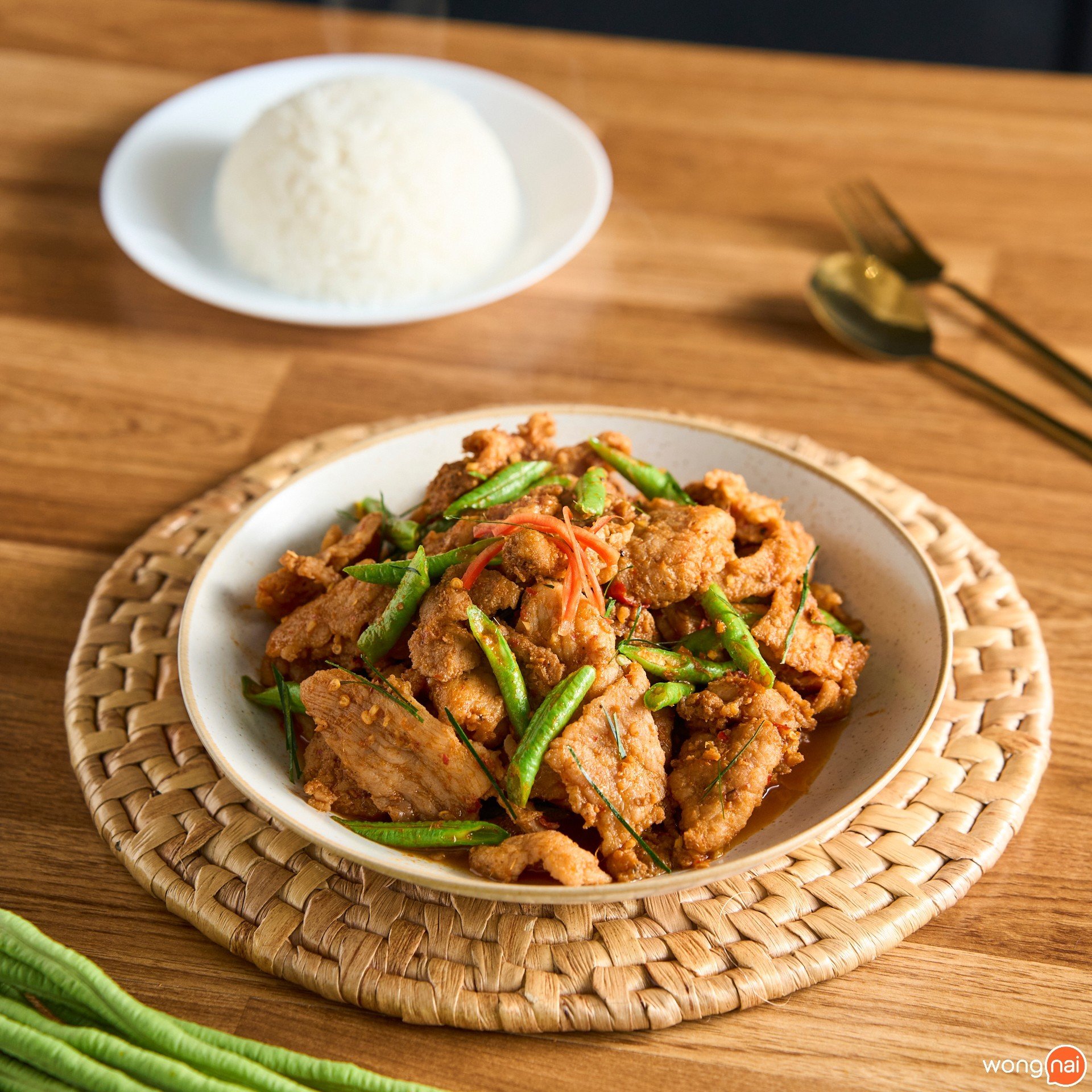 หมูนุ่มผัดพริกขิง