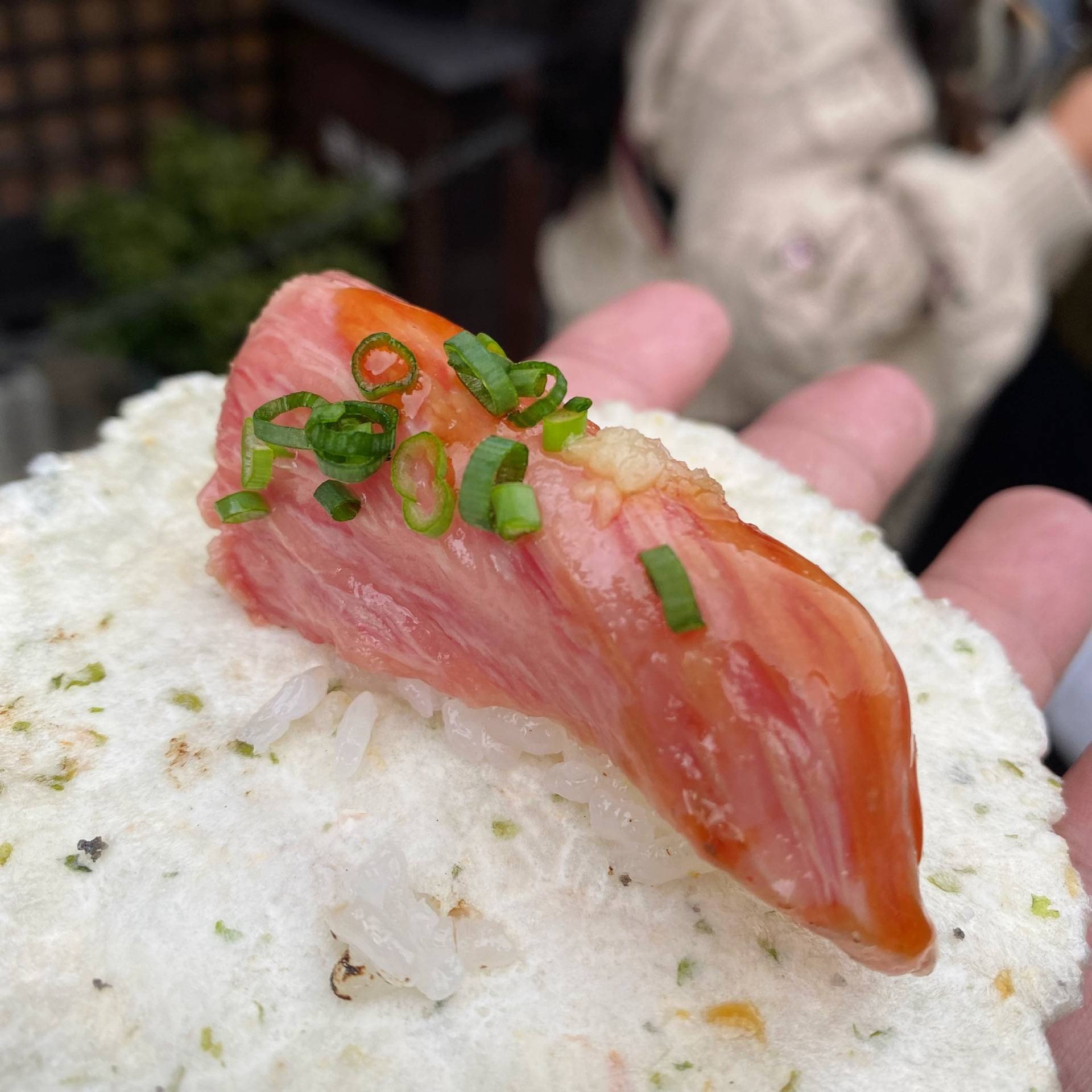 รูป Hida Beef Sushi(Morning Market ) Takayama