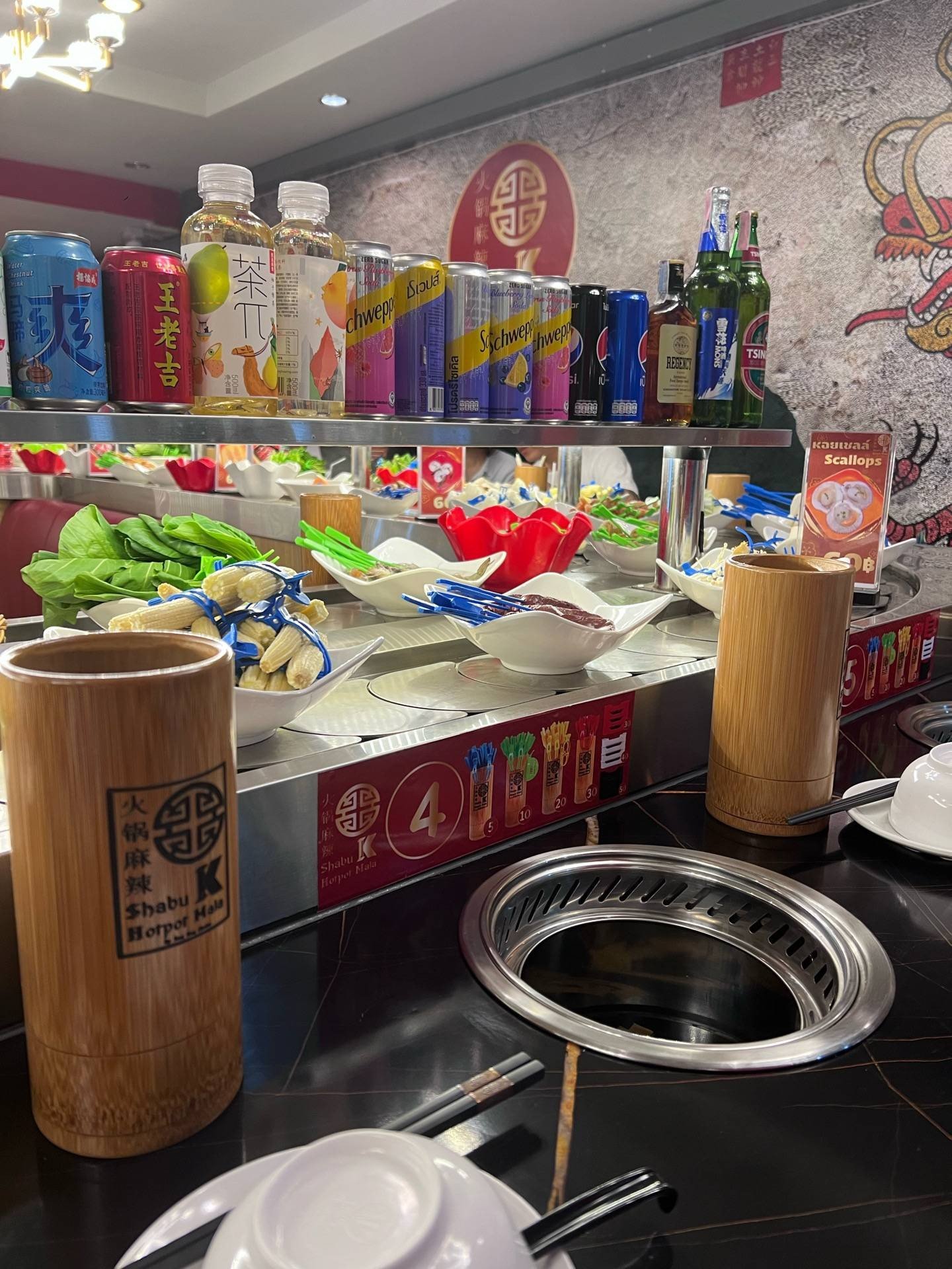 รีวิว Shabu K Hot Pot Mala Sathorn มีหม่าล่าบุฟเฟต์ด้วยน้า🍲