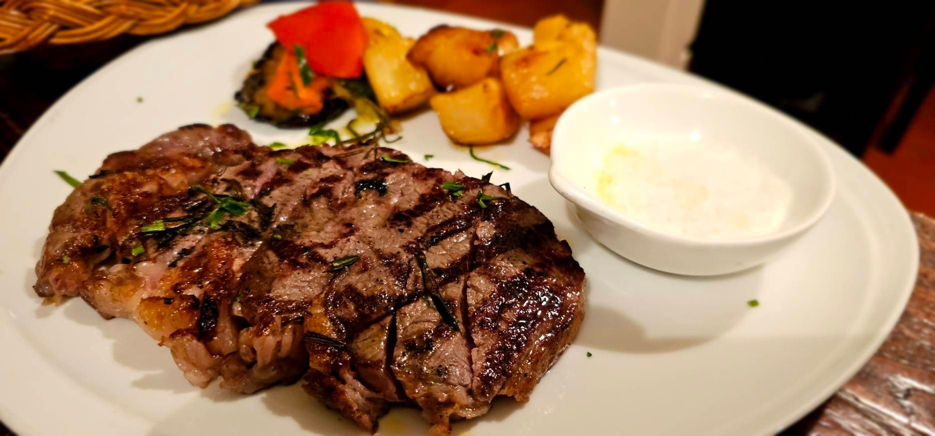 Wagyu Beef Ribeye ร้าน Trattoria Pizzeria IL Bolognese