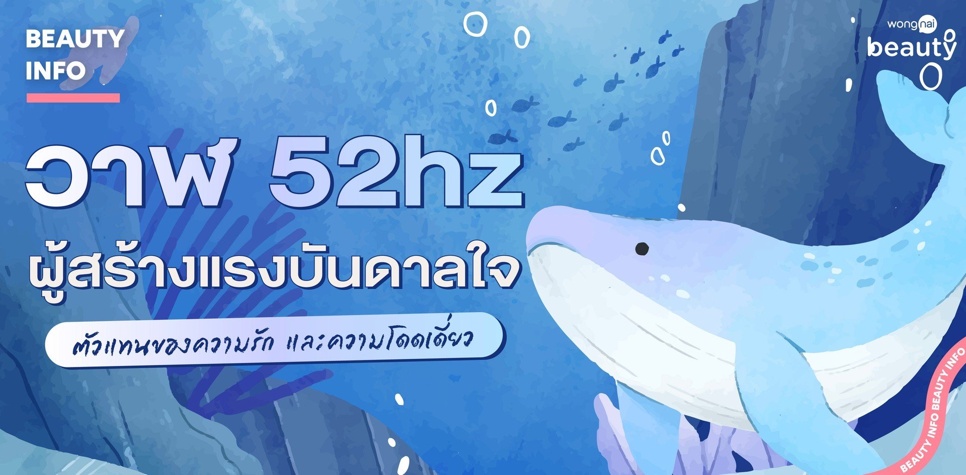 วาฬ 52hz ผู้สร้างแรงบันดาลใจ ตัวแทนของความรัก และความโดดเดี่ยว