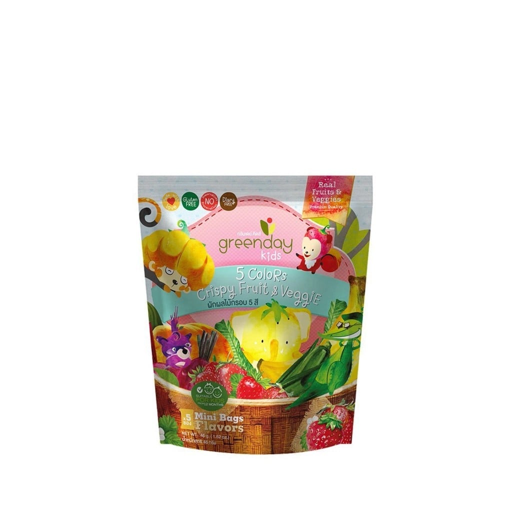 Greenday Kids 5 Colors Crispy Fruits & Veggies