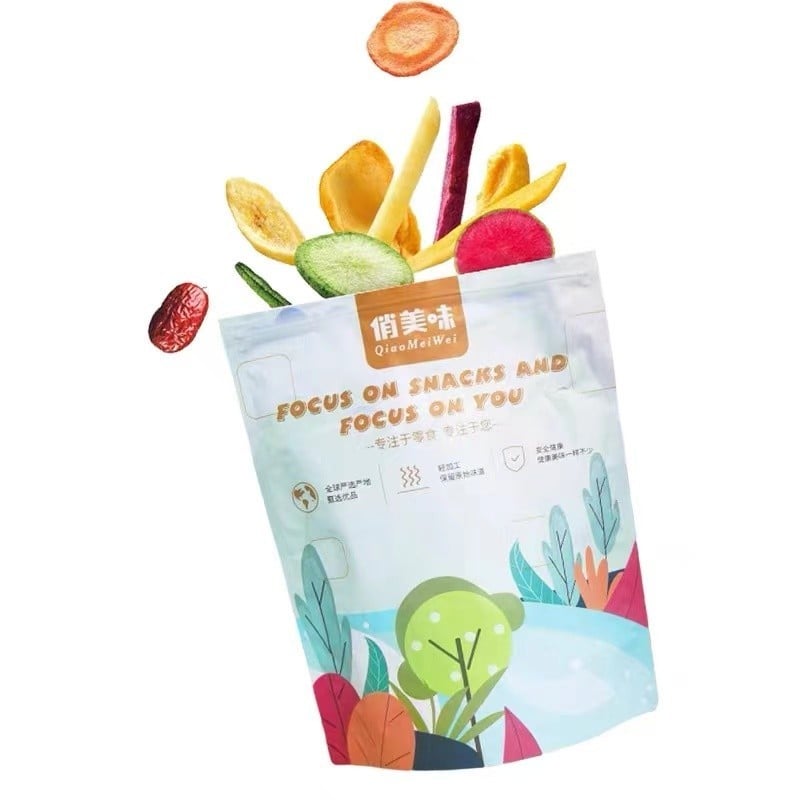 Qiao Mei Wei ผักผลไม้อบกรอบ 10 ชนิด