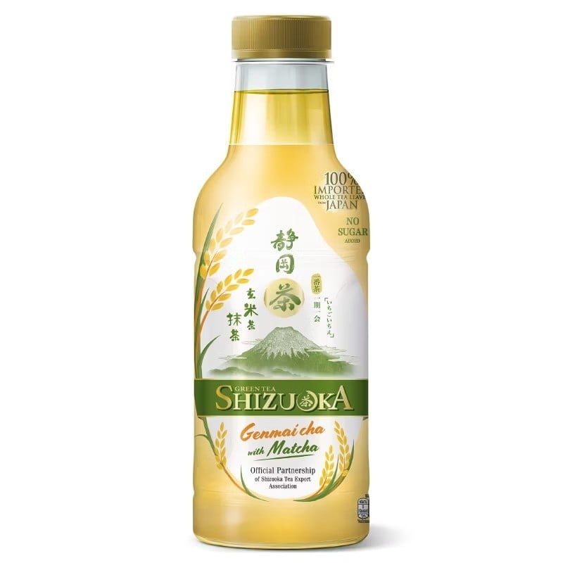 ชาเขียวชิซึโอกะ (SHIZUOKA) มัทฉะผสมเกนไม สูตรไม่เติมน้ำตาล