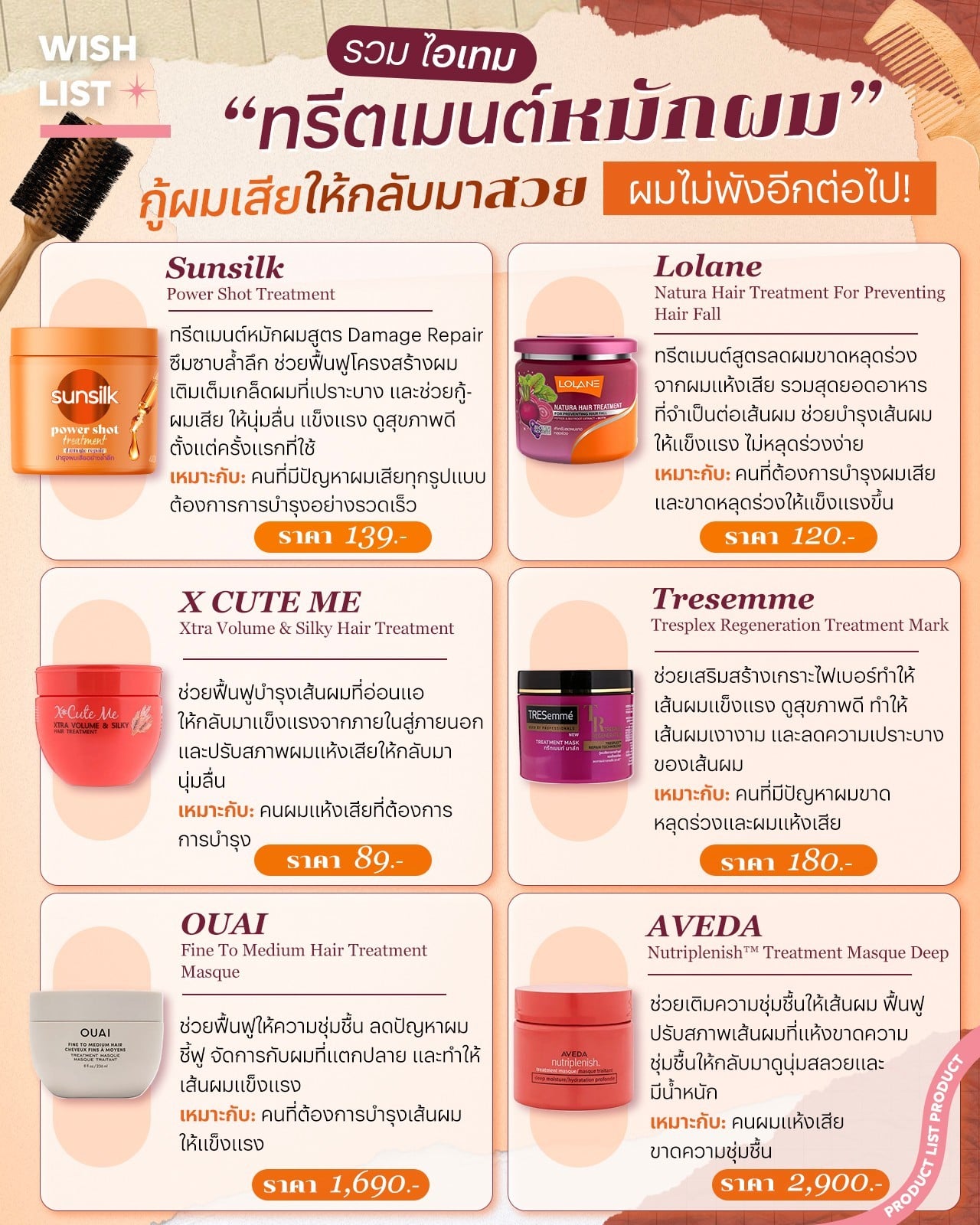 ทรีตเมนต์หมักผม, ทรีตเมนต์ผม, ทรีตเมนต์บำรุงผม, ทรีตเมนต์ผมยี่ห้อไหนดี, ดูแลผม, ครีมหมักผม, ทรีตเมนต์