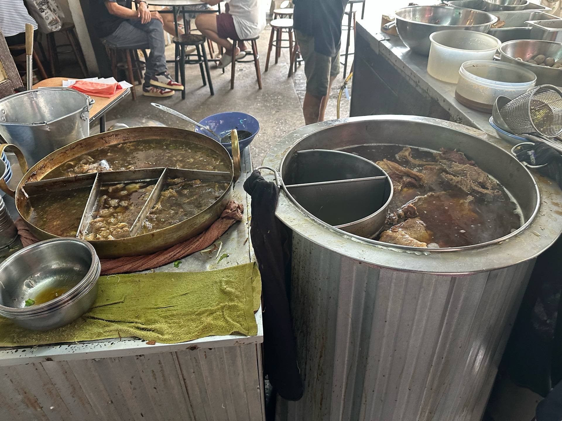 Traditional beef stock pots