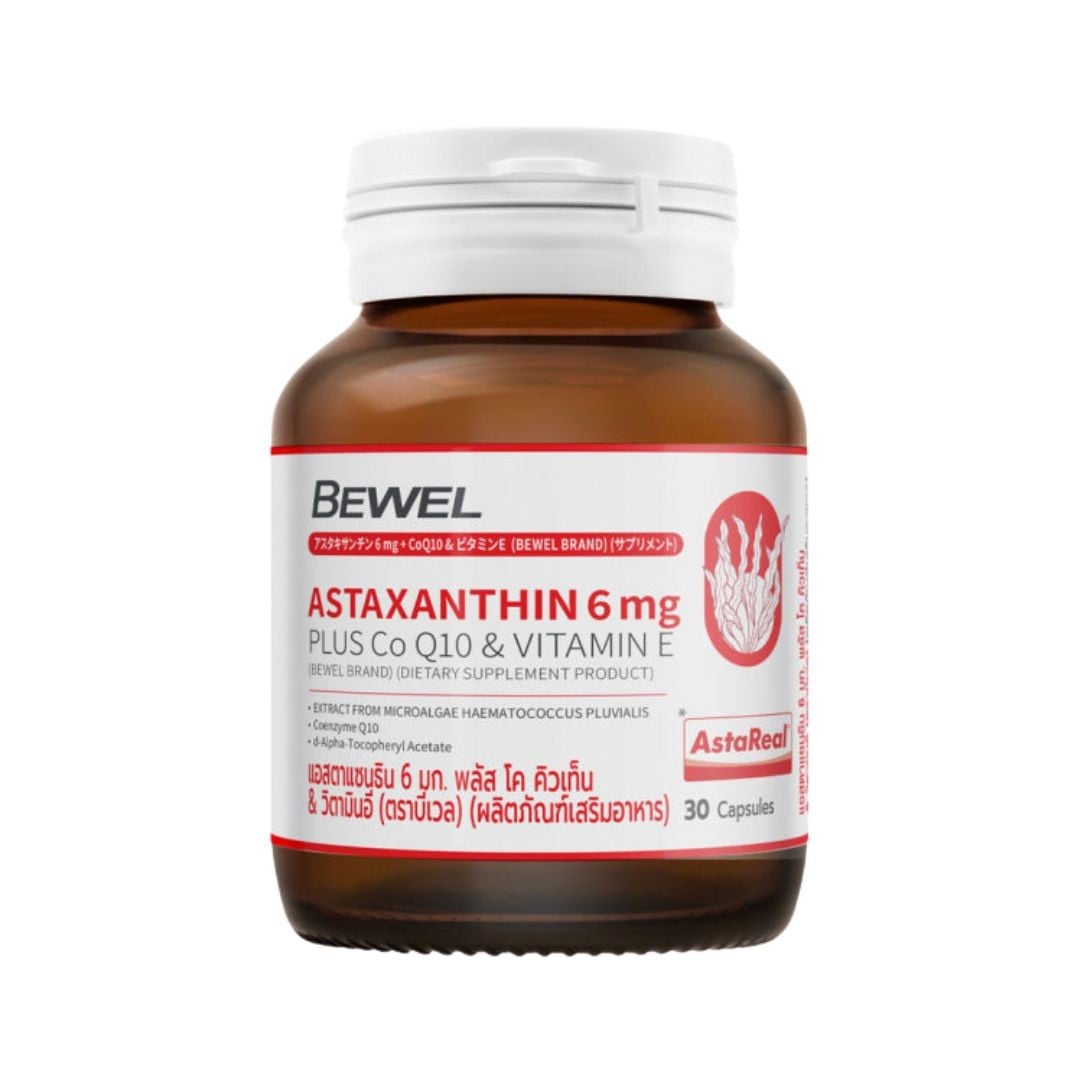 BEWEL Astaxanthin 6 Mg Plus Co-Q10 & Vitamin-E