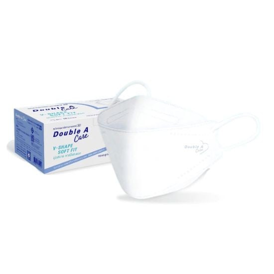 หน้ากากอนามัย Double A Care 3D V-SHAPE Soft FIT