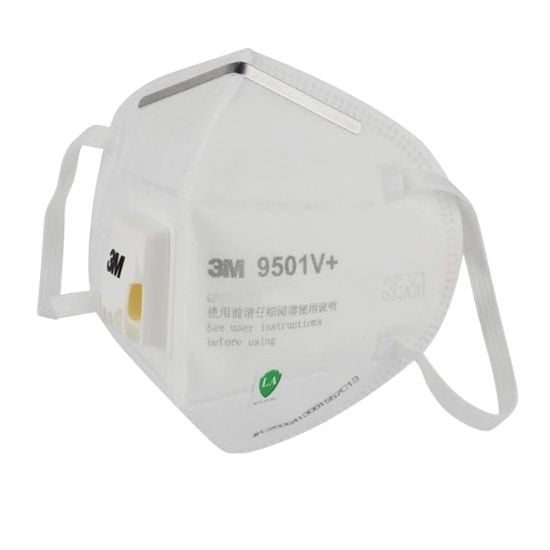 หน้ากากอนามัย 3M 9501V + หน้ากากมีวาล์ว