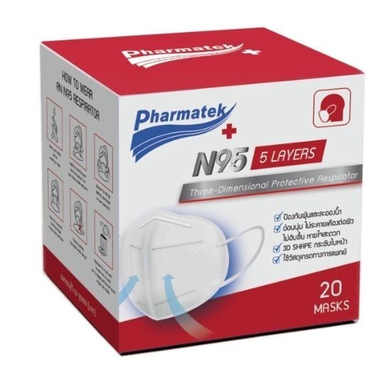 PM2.5 Pharmatek N95 หน้ากาก N95