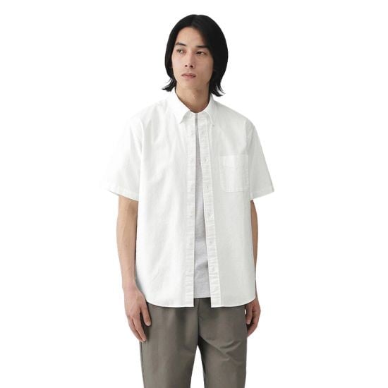 MUJI Men Washed Oxford Button Down