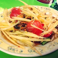ส้มตำหน้าวัง ร้านลุงไฝ การ์ตูน ลุงแสง
