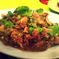 ส้มตำหน้าวัง ร้านลุงไฝ การ์ตูน ลุงแสง