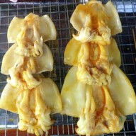 ปลาหมึกย่าง ข้าง ปั้ม ปตท.