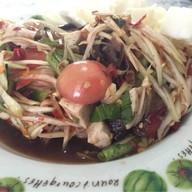 ส้มตำปูหมูยอป้าแขก