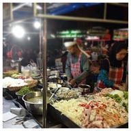 ยำวุ้นเส้น ยำรวมมิตร อิสลาม ตลาดหน้าวัง