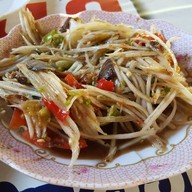 เมนูของร้าน ส้มตำ บ้านติ้ว