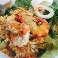 เมนูของร้าน ร้านแม่ส้มเกลี้ยงหน้าวัดโสธร ฉะเชิงเทรา