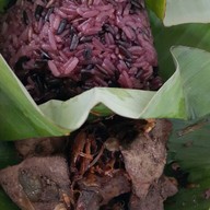 เมนูของร้าน ข้าวเหนียวห่อใบตอง สันทราย